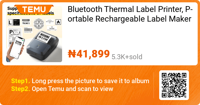 Bluetooth Thermal Label Printer | Coupon price ₦41,899